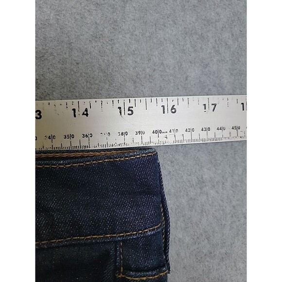 Hudson Jeans Mens 30 36x28 Straight Byron 5 Point Dark Blue Stretch Low Rise - Picture 6 of 12